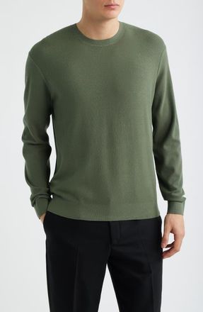 Theory Riland Crewneck Sweater in Light Ivy at Nordstrom, Size Xx-Large