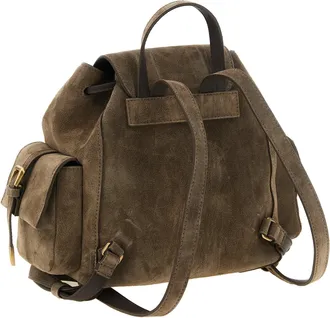 Brunello Cucinelli Suede Backpack - Brown