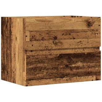 vidaXL Mueble De Ba&ntilde;o Madera De Ingenier&iacute;a Envejecida 60x38,5x45 Cm Vidaxl