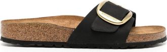 Birkenstock Madrid Big Buckle Black, Nubuck Leather