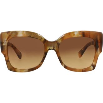 Chlo&eacute; 55mm Square Sunglasses in Havana Havana Brown at Nordstrom Rack