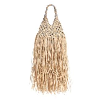 Hibourama Bags Handbags, female, Beige, Size: ONE SIZE Vannifique Rafia Frange