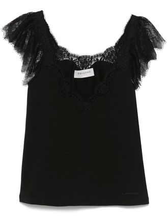 Tシャツ・カットソー ERMANNO SCERVINO Women Tops D462L353DUX95708 BLACK Designer tops, shirts and blouses for women | Ermanno Scervino