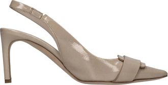 Del Carlo With Hak - Dames - Pumps - Beige - 39 EU - Leer - Schoenen