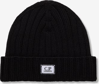 C.P. Company Mütze aus extrafeiner Merinowolle