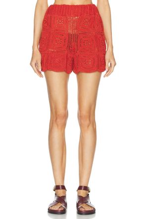 All That Remains Auri Shorts In Red