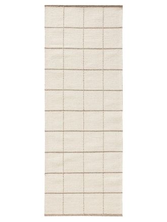benuta Alfombras de pasillo de lana crema 70x200