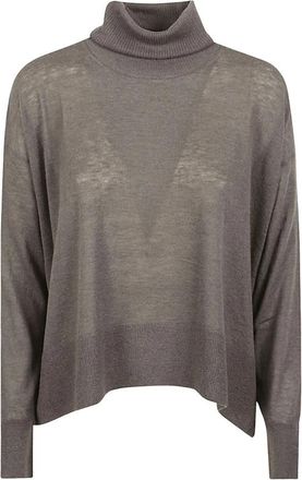 C.T. Plage Coltrui - Dames - Cashmere truien - Grijs - S - Denim - Truien & Vesten