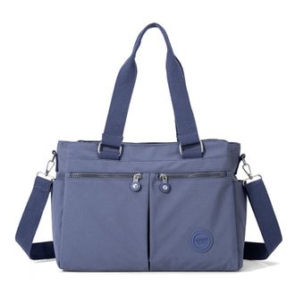 Generic Women Nylon Waterproof Tote Bags with Adjustable Strap, Large Capacity Underarm Bag, Crossbody Bags for College School Work Travel Shopping-Dark Blue