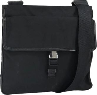 Prada Pre-owned Cross Body Bags, female, Black, Size: ONE SIZE Pre-owned Vintage Nylon Cross Body Bag
