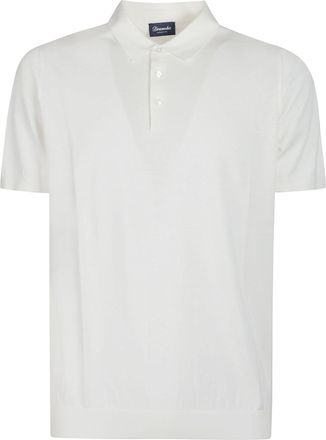 Drumohr Short Sleeve Minimalist Cotton Polo