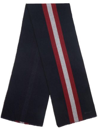 Bally Gestreepte sjaal - Blauw