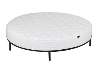 Vente-Unique PACK Colch&oacute;n redondo ROMA de DREAMEA PLAY + somier - 220x220 cm