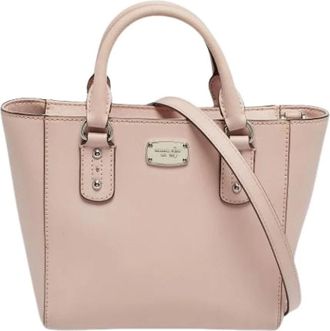 Michael Kors Pre-owned Handbags, female, Pink, Size: ONE SIZE Pre-owned Leather Shoulder Bag