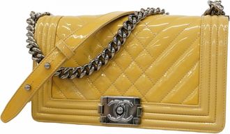 Chanel Patent Leather Shoulder Bag (Pre-Owned)