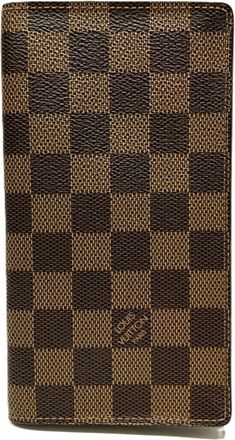 Louis Vuitton Brown Damier Canvas Long Bill Wallet (Bi-Fold) (Pre-Owned)