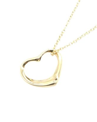 Tiffany & Co. Tiffany & Co 18K Tiffany & Co Open Heart Necklace (Authentic Pre-Loved)