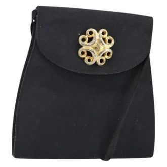 Saint Laurent Borsa a tracolla in tela Pre-owned - - Pre-owned - Donna - Nero - ONE SIZE