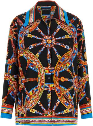 Dolce & Gabbana Multicolor Relaxed Printed Shirt