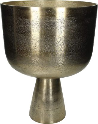 Kersten Gefäss Aluminium Mattgold H: 39 cm
