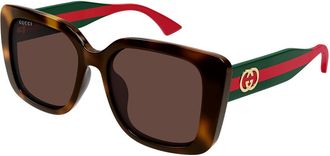 Gucci GG2118SA Asian Fit 002 Womens Sunglasses Size 55