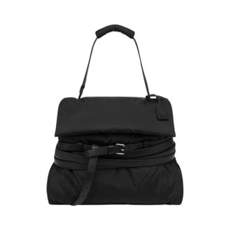 Moschino Tie Me Medium Hand Bag - female - Moschino - Shoulder Bags - Black - ONE SIZE - Bags