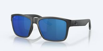 Costa Unisex Paunch Polarized Sunglasses In Smoke Crystal Blue Mirror