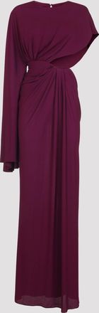 Giambattista Valli Womens Long Dress - Purple viscose - Size EU 36 (Womens)