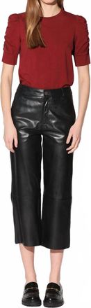 Walter Baker Venice Cropped Pants In Black