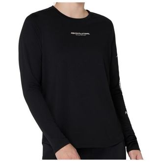 Asics Fujitrail Logo L/S Top Laufshirt f&uuml;r Damen | schwarz