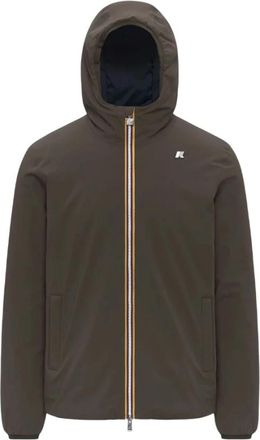 K-Way Jack St Warm Reversible - Heren - Zomerjassen - Groen - S - Polyester - Jassen