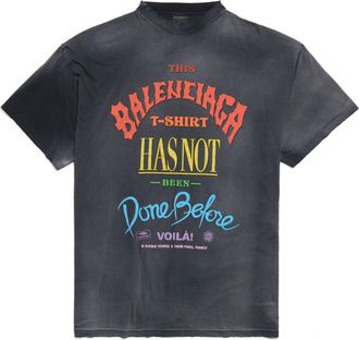 Balenciaga Not Been Done T-shirt Oversized Black 787349TQVW41134