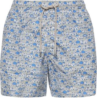 MC2 Saint Barth Gustavia Zwemshorts - Heren - Strandmode - Blauw - S - Polyester - Badmode