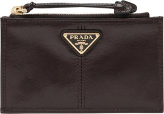 Prada Portacarte - Dames - Portefeuilles - Bruin - ONE Size - Accessoires