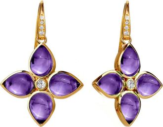 Syna Bloom Florae Earrings in Amethyst at Nordstrom, Size Large