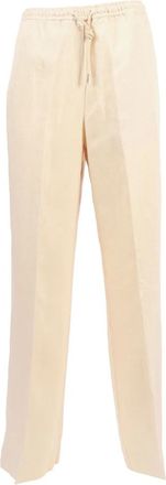 BRIGLIA 1949 Wijde Broeken - Dames - Wijde Broeken - Beige - S - Broeken
