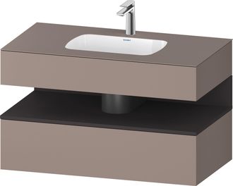 Duravit Duravit - Qatego Lavabo Encastr&eacute; Avec Meuble Sous-lavabo En