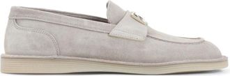 Dolce & Gabbana Taupe Logo Loafers