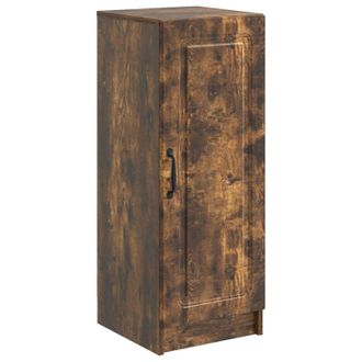 vidaXL Aparador Roble Ahumado 33 X 34,5 X 87 Cm Madera De Ingenier&iacute;a Vidaxl