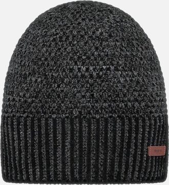 Barts Mens Barts Mens Noar Fine Knitted Fleece Lined Beanie - Black - Size: ONE size