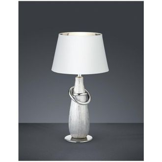 Reality Reality Leuchten - Lampada Da Tavolo Moderna Ceramica Argento Thebes H38 cm Trio Lighting