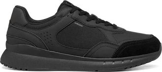 Geox U Branthon - Heren - Sneakers - Zwart - 41 EU - Leer - Schoenen