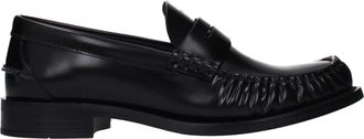 Prada Damess Leren loafers zwart