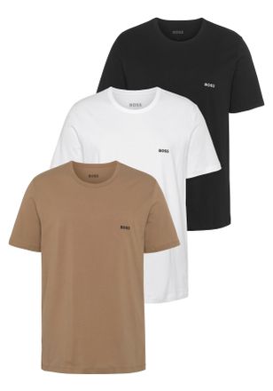 HUGO BOSS T-Shirt BOSS Rundhals BOSS ONE, Herren, Gr. XXL (56), beige (medium_beige265), Jersey, Obermaterial: 100% Baumwolle, Basic, Rundhals, eingesetzt norma