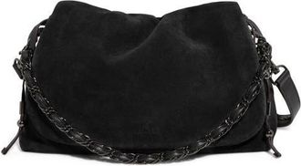 Aim&eacute;e Lennon Convertible Crossbody Bag in Black Suede at Nordstrom