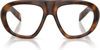 Prada Prc 05S Zonnebril - unisex - Brillen - Bruin - 57 MM - Accessoires
