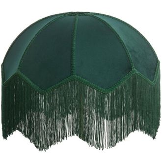 Light & Living Paralume - Malacia - verde - raffia velluto - &oslash; - Light&living
