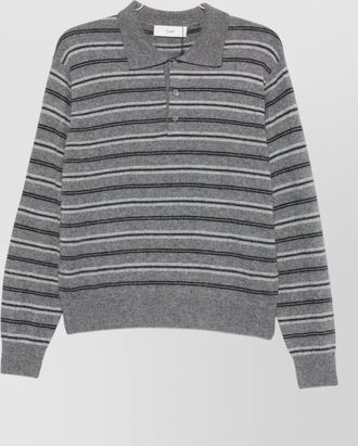 Dunst striped wool polo jumper