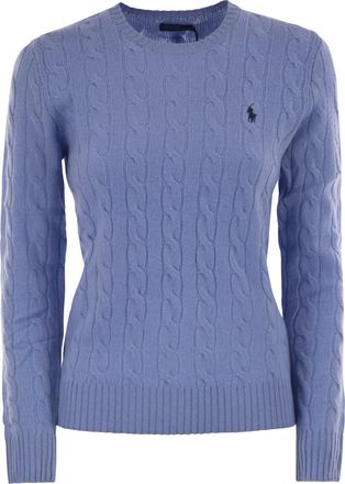 Polo Ralph Lauren Plaited Wool And Cashmere Crew Neck