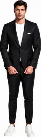 Bharnaba Tokyoraso-Ab 213 Pak - Heren - Business pakken - Zwart - 2XL - Leer - Kostuums